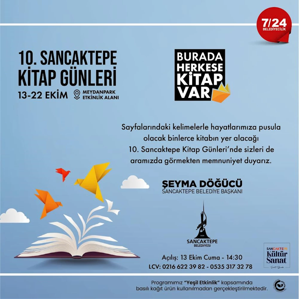 10. Sancaktepe Kitap Günleri Başlıyor