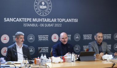 İÇİŞLERİ BAKANI SÜLEYMAN SOYLU, SANCAKTEPE’DE MUHTARLARLA BİR ARAYA GELDİ