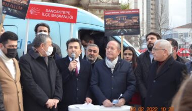 CHP SANCAKTEPE ZAMLARI PROTESTO ETTİ CHP SANCAKTEPE ZAMLARI PROTESTO ETTİ
