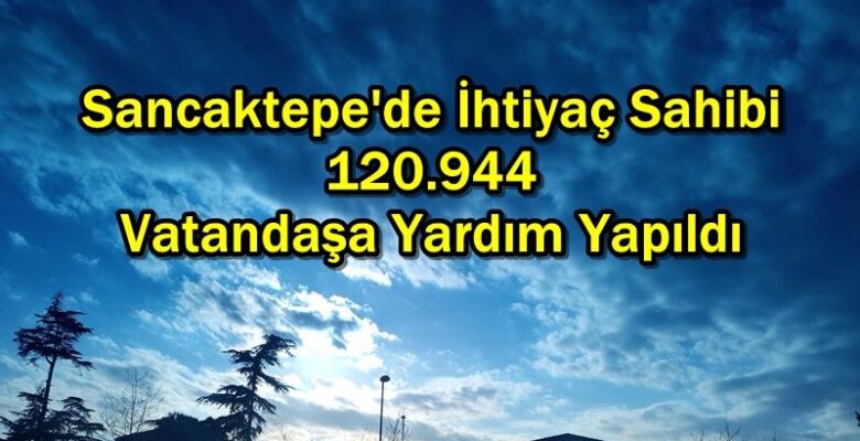 Sancaktepe’de İhtiyaç Sahibi 120.944 Vatandaşa Yardım Yapıldı