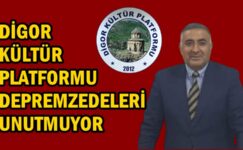 Digor Kültür Platformu deprem bölgesini unutmuyor