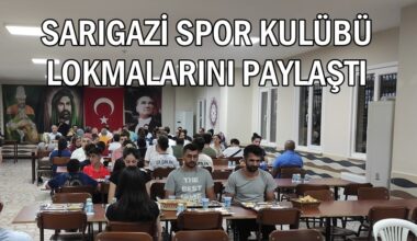 Sarıgazi Spor Kulübü Cemevi’nde lokmalarını paylaştı Sarıgazi Spor Kulübü Cemevi’nde lokmalarını paylaştı