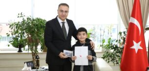 Minik Öğrenciden Kaymakam Naif Yavuz’a Teşekkür Mektubu