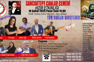 Sancaktepe Canlar Cemevi Hızır etkinliği düzenliyor